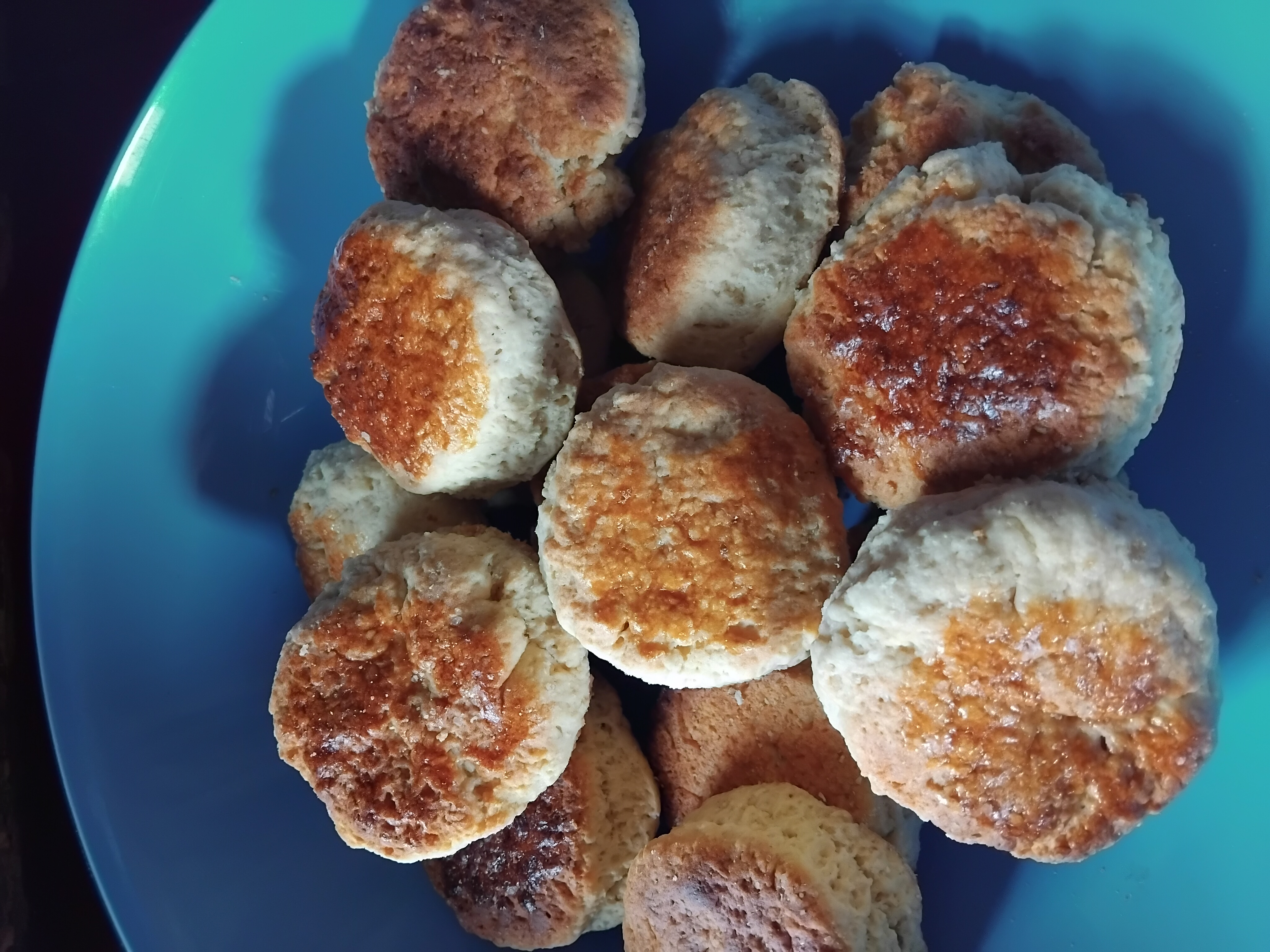 Freshly baked homemade scones